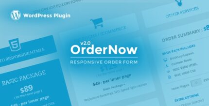 OrderNow - Responsive Order Form WordPress Plugin