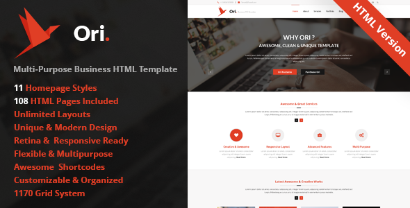 Ori - Multi-purpose Business HTML Template Ori - Multi-purpose Business HTML Template