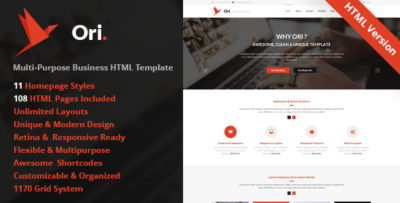 Ori – Multi-purpose Business HTML Template