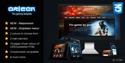 Orizon - The Gaming Template HTML version