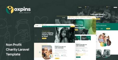 Oxpins - Non Profit Charity Laravel 11 Template