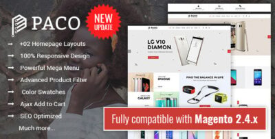 Paco - Responsive Multi-Purpose Magento 2 Theme