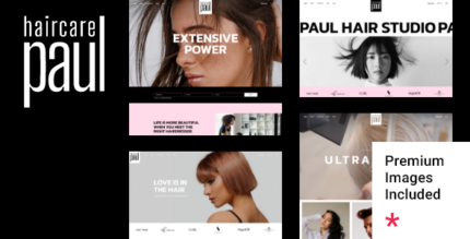 PaulHair - Hair Salon and Hairdresser Theme