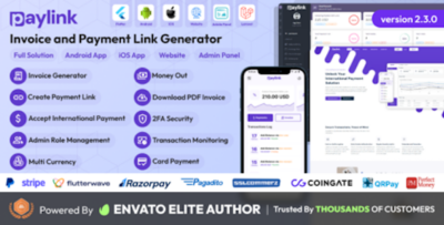 PayLink - Invoice and Payment Link Generator Full Solution