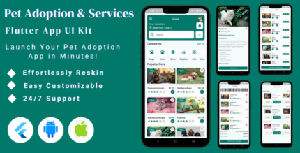 PetPal - Pet Adoption & Services App Flutter Mobile Template for Android & iOS