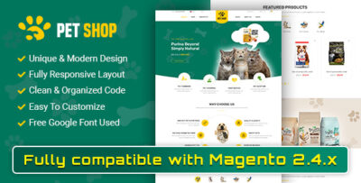 PetShop - Beautiful Responsive Magento 2 Theme