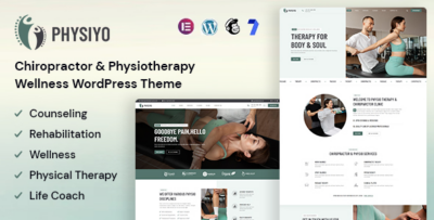 Physiyo - Chiropractor & Physiotherapy Wellness WordPress Theme