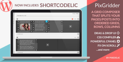 PixGridder Pro Page Grid Composer for Wordpress