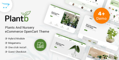 PlantB - HomeDecor & Houseplants OpenCart Theme