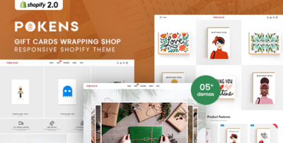 Pokens - Gift Cards Wrapping Shop Shopify Theme