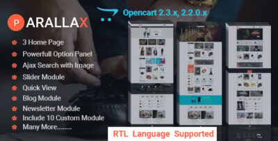 Prallax-Multipurpose OpenCart Template