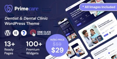 Primecare - Dentist & Dental Clinic WordPress Theme