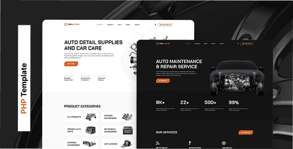 ProMotors - Cars Detailing Service PHP Template ProMotors - Cars Detailing Service PHP Template