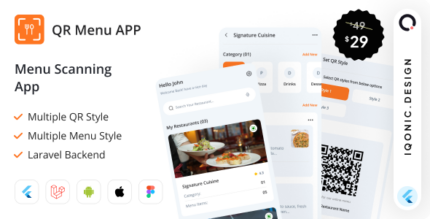 QR Menu - Flutter 3.x App with Laravel Backend