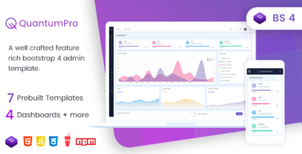 QuantumPro - Bootstrap 4 Dashboard & UI Kit