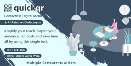 QuickQR Pro - Saas - QR Code Restaurant Menu Maker - Laravel CMS