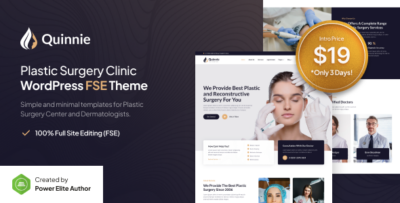 Quinnie - Plastic Surgery Clinic WordPress Theme