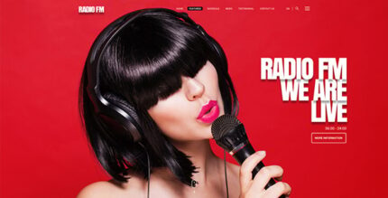 Radio FM HTML Bootstrap Template