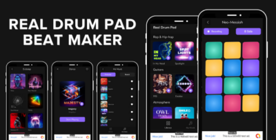 Real Drum Pad Beat Maker with AdMob Ads Android