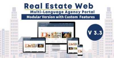 Real Estate Web - with Agency Portal and Multi-Language Management System v3.7