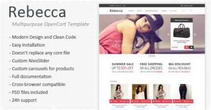 Rebecca - Multipurpose Responsive OpenCart Template