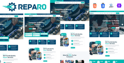 Reparo - Computer And Mobile Repair HTML5 Template