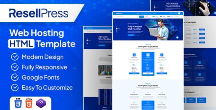 ResellPress Web Hosting HTML & WHMCS Template