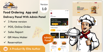 Restaurant Food Ordering App with QR Code Menu Maker, Table Ordering System and Restaurant POS