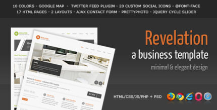 Revelation - Elegant and Minimal Business Template