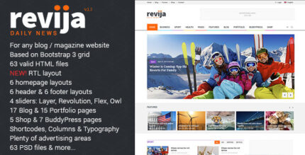 Revija - Premium BlogMagazine HTML Template