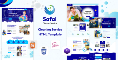 SAFAI Cleaning Services HTML Template