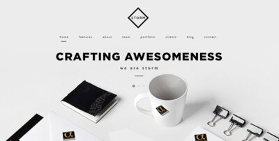 STORM Creative One Page HTML5 Template