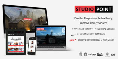 STUDIO POINT - Parallax Responsive Retina Ready