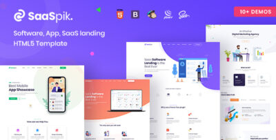 SaaSpik - App and SaaS landing HTML Template