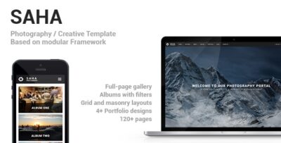 Saha - Photography And Creative Template