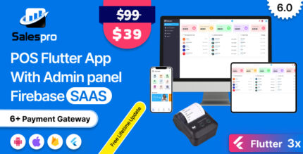 SalesPro Saas - POS Inventory Management POS Software flutter App+Admin