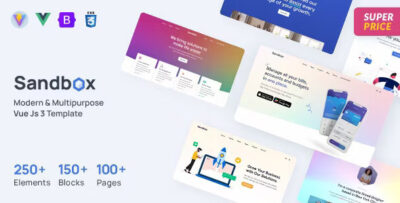 Sandbox - Modern & Multipurpose VueJs Template