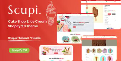 Scupi - Cake Shop & Ice Cream Shopify 2.0 Theme