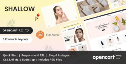 Shallow - Beauty & Cosmetics Store Opencart Theme