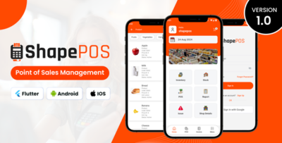 ShapePos - Flutter Based Point of Sales Management App