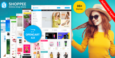 Shoppee OpenCart 4 & 3 electronic Fashion shoes toys Theme