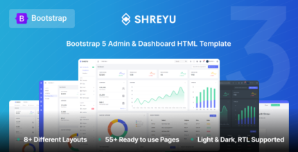 Shreyu - Admin & Dashboard Template