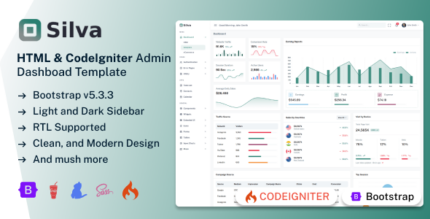 Silva - CodeIgniter Admin Dashboard Template