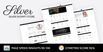 Silver Store Shopify Theme - Jewelry Store Gemstone, Wedding, Watches Template