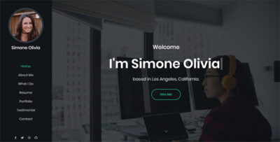 Simone - Personal Portfolio Template