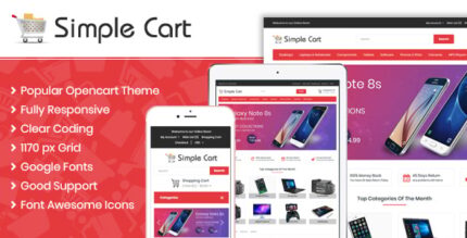 Simple Cart Responsive OpenCart