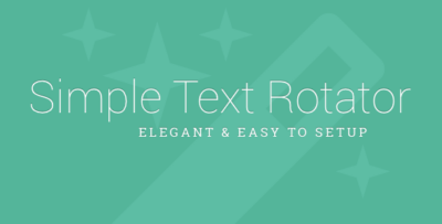 Simple Text Rotator WordPress Plugin