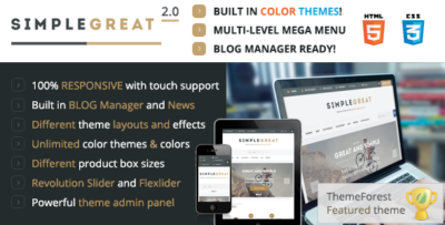 SimpleGreat - Premium Responsive OpenCart theme!
