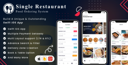 Single Restaurant - iOS User & Delivery Boy