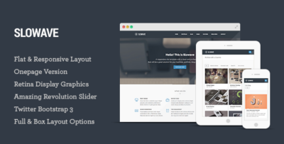 Slowave - Multipurpose Responsive HTML5 Template